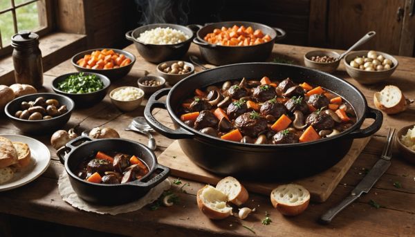 Comment cuisiner un boeuf bourguignon mijoté aux petits oignons