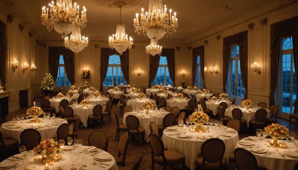 Les buffets de fête somptueux émerveillent tous les invités